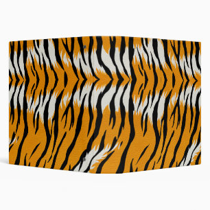 Tiger Skin Animal Print Pattern Design Binder