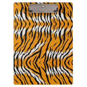 Tiger Skin Animal Print Pattern Design  Clipboard