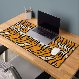 Tiger Skin Animal Print Pattern Design Desk Mat
