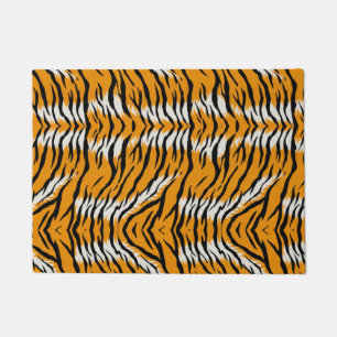 Tiger Skin Animal Print Pattern Design Doormat