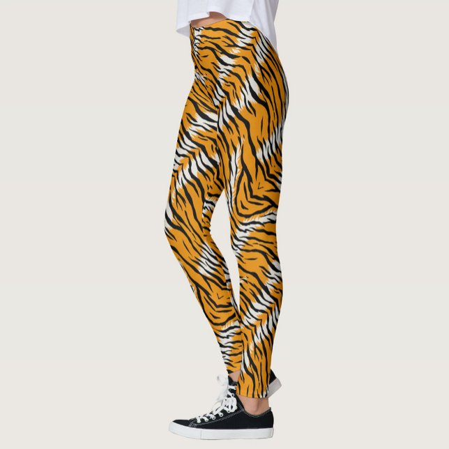 Tiger Skin Animal Print Pattern Design  Leggings (Creator Uploaded)