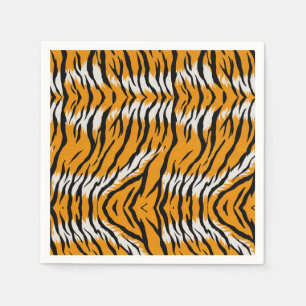 Tiger Skin Animal Print Pattern Design  Napkin