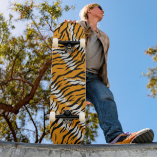 Tiger Skin Animal Print Pattern Design Skateboard