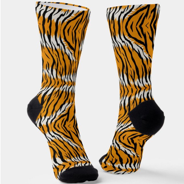 Tiger Skin Animal Print Pattern Design  Socks (Creator Uploaded)