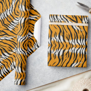 Tiger Skin Animal Print Pattern Design Wrapping Paper