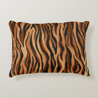 Tiger skin: hand-drawn seamless pattern. accent pillow