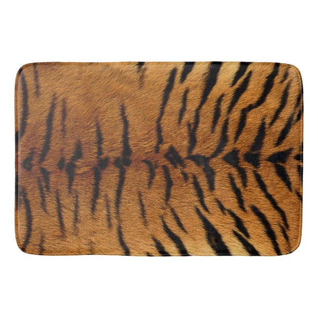 Tiger Skin Print Bath Mat (Front)