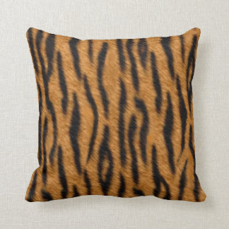 Tiger skin print design, Tiger stripes pattern Throw Pillow
