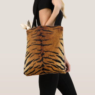 Tiger Skin Print Tote Bag