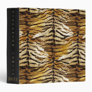 Tiger skin, stylish, tiger, striped, animal print, binder