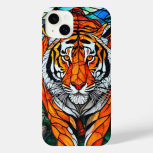 Tiger stained glass iPhone 14 plus case