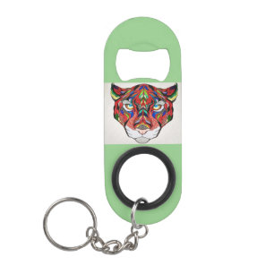 Tiger Stainless Steel Bottle Opener Keychain Bottle Opener