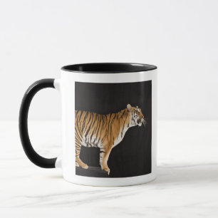 Tiger standing on platform mug