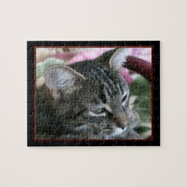Tiger Strier Kitty Jigsaw Puzzle (Horizontal)