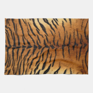 Tiger Stripe Fur Print Kitchen Towel