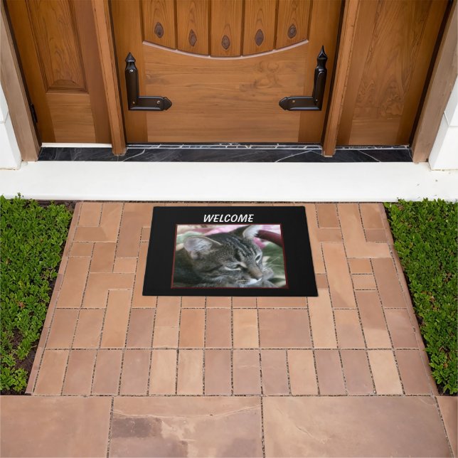 Tiger Stripe Kitty Doormat (Outdoor)