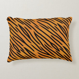 Tiger Stripe Pattern Decorative Pillow