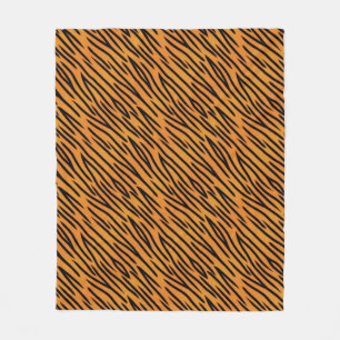 Tiger Stripe Pattern Fleece Blanket