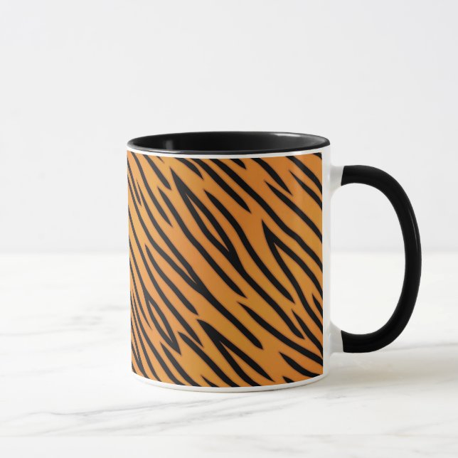 Tiger Stripe Pattern Mug (Right)