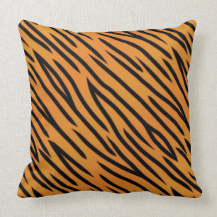 Tiger Stripe Pattern Throw Pillow