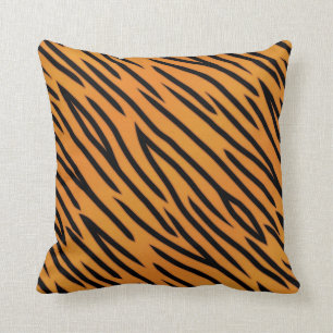 Tiger Stripe Pattern Throw Pillow