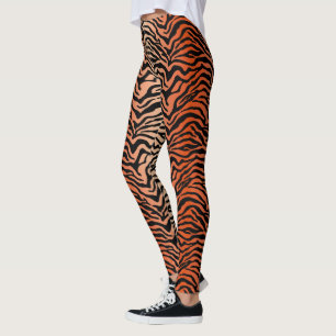 Tiger stripe print leggings