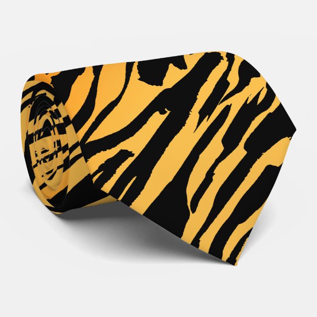 Tiger Stripe Tie (Rolled)