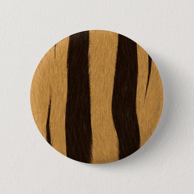Tiger Stripes 2 Inch Round Button (Front)
