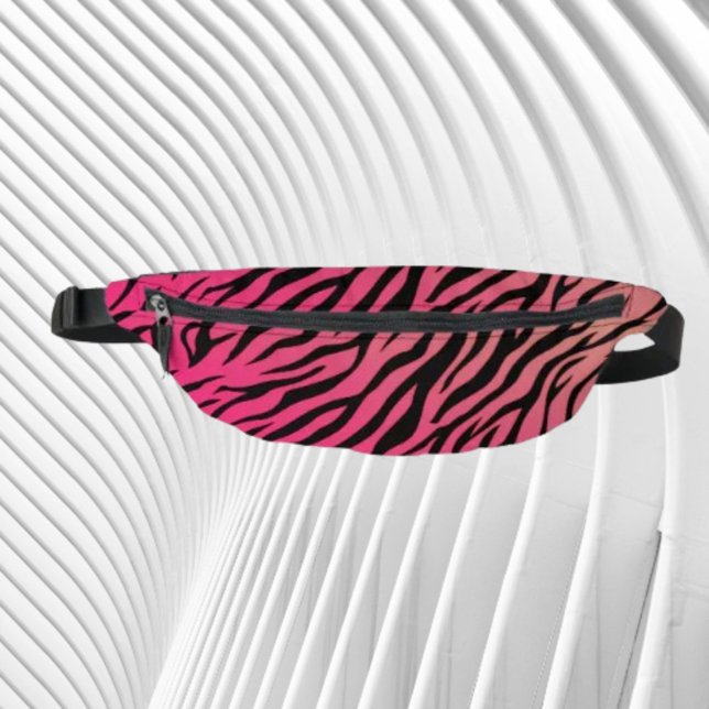 Tiger Stripes Gradient – Hot Pink to Orange Fanny Pack (Creator Uploaded)