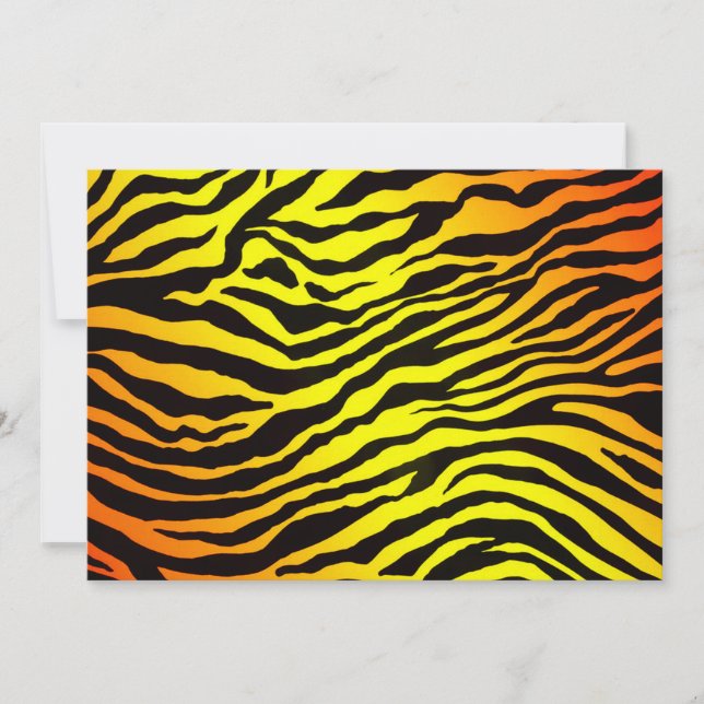 Tiger Stripes Invitation (Front)