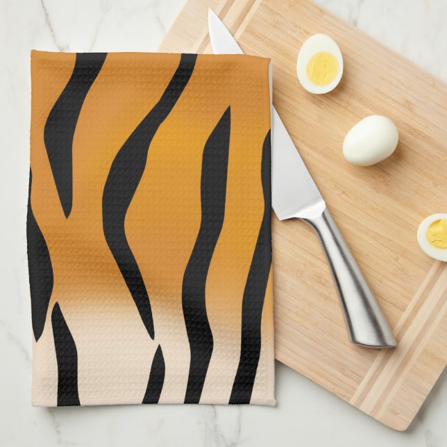 Tiger Stripes Kitchen Towel (Quarter Fold)