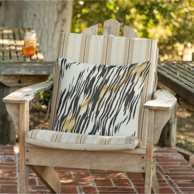 Tiger Stripes Outdoor Pillow (Chair)