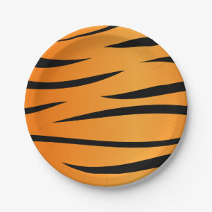 Tiger Stripes Paper Plate