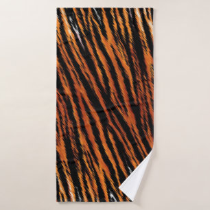 Tiger Stripes Pattern Bath Towel