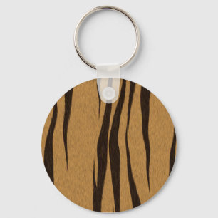 Tiger Stripes Pattern Keychain