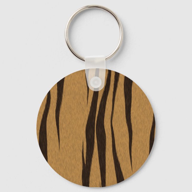Tiger Stripes Pattern Keychain (Front)