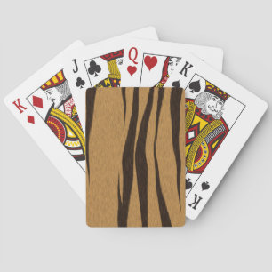 Tiger Stripes Pattern. Playing Cards