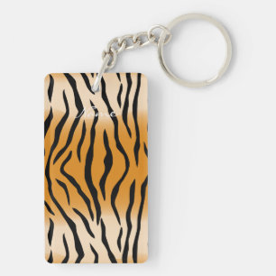 Tiger Stripes Pattern Thunder_Cove Keychain
