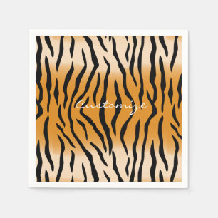 Tiger Stripes Pattern Thunder_Cove Napkin