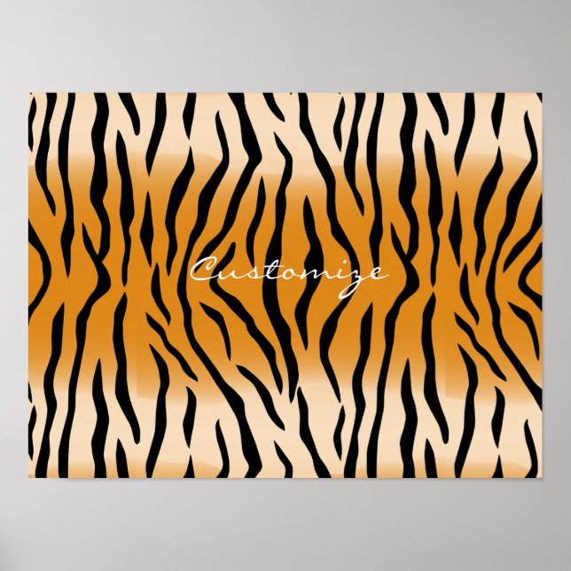 Tiger Stripes Pattern Thunder_Cove Poster (Front)