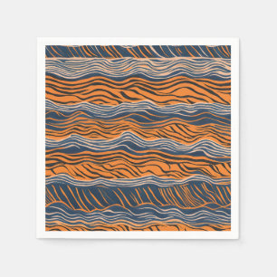 Tiger Stripes Skin Inspired Design Napkin