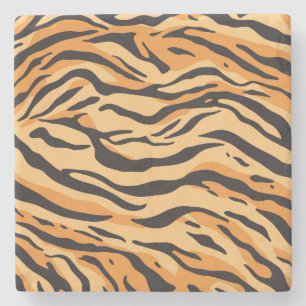 Tiger Stripes Stone Coaster