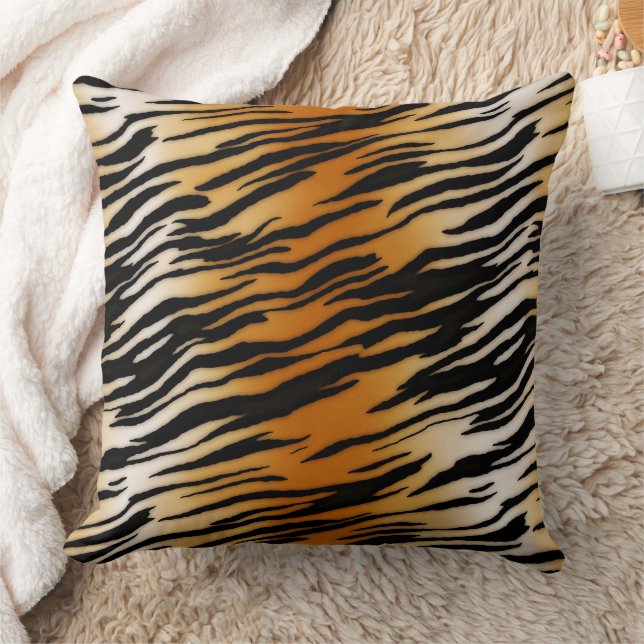 Tiger Stripes Throw Pillow (Blanket)