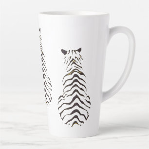 tiger strips latte mug