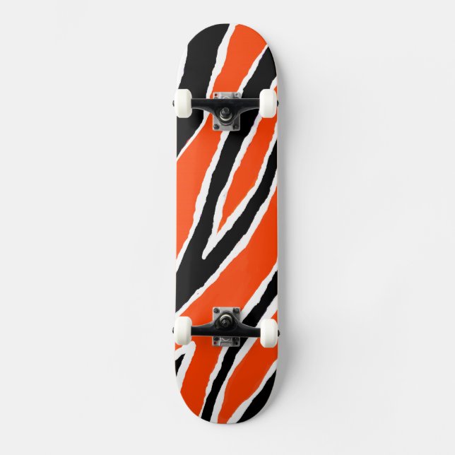 Tiger Strips Skateboard (Front)