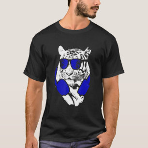 Tiger Sunglasses Headphones Festival Music Fan Tig T-Shirt