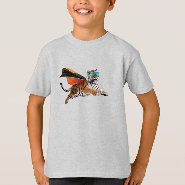 Tiger Superhero T-Shirt (Front)