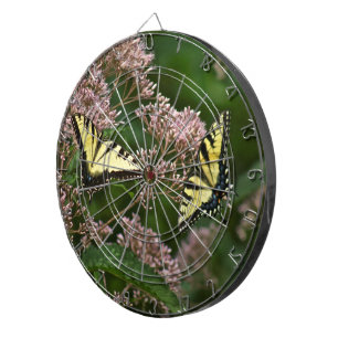 Tiger Swallowtail Butterflies on Joe Pye Weed Dartboard