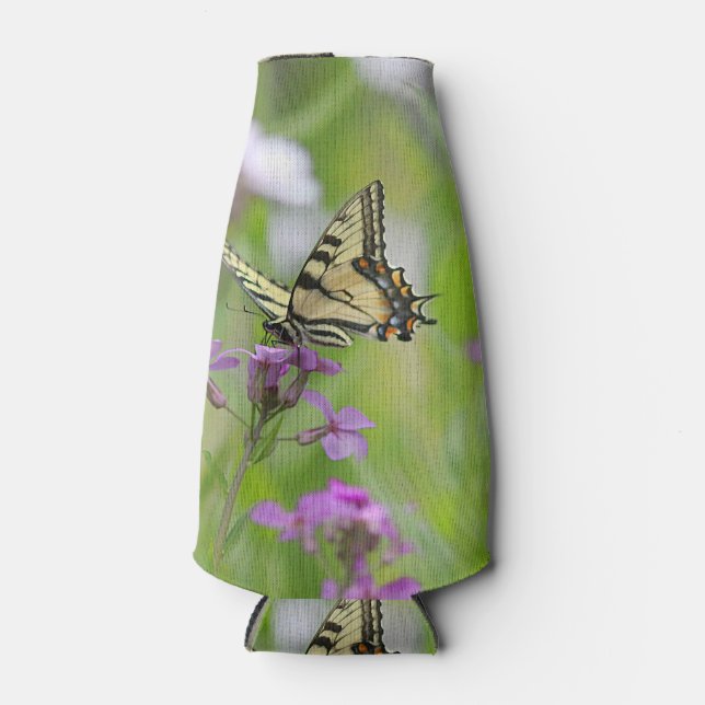 Tiger Swallowtail Butterfly Bottle Cooler (Front)