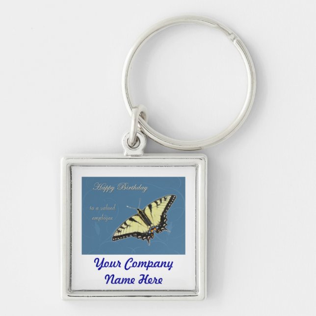 Tiger Swallowtail Butterfly Keychain (Front)